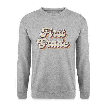 Boho Rainbow - Enseignant de première année - Sweat-shirt Unisexe - gris chiné - Devant - Alina (178cm) & Michal (187cm)