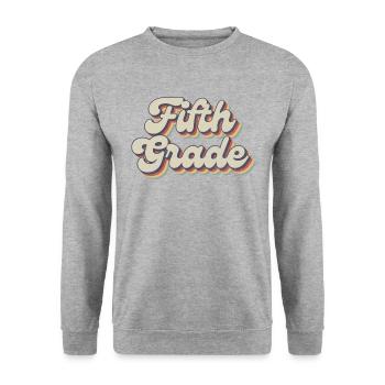 Boho Rainbow - Enseignant de cinquième année - Sweat-shirt Unisexe - gris chiné - Devant - Alina (178cm) & Michal (187cm)