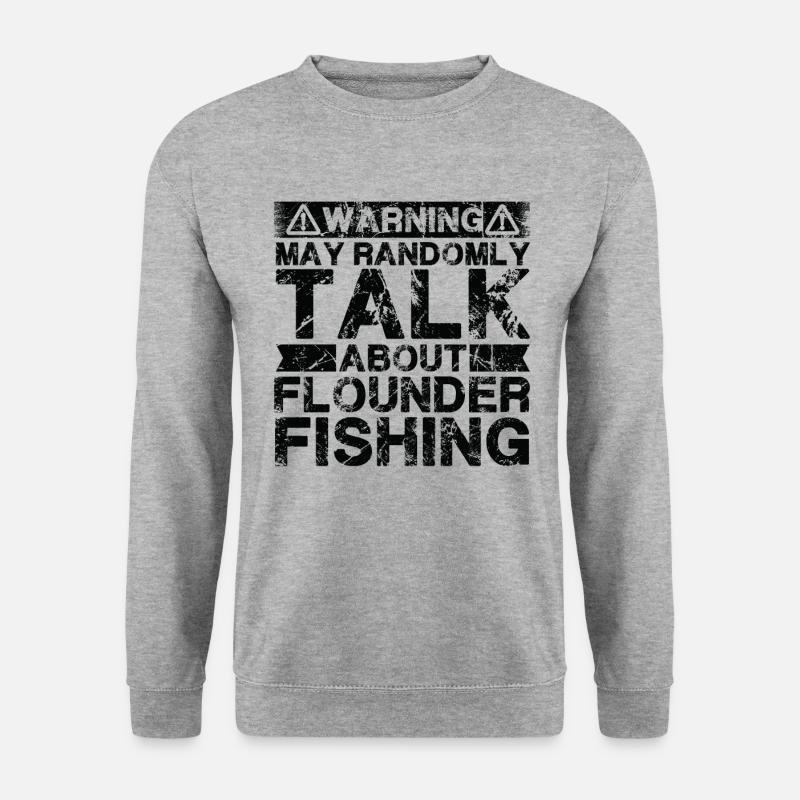 Fishing - Flounder fish - Unisex Sweatshirt - salt & pepper