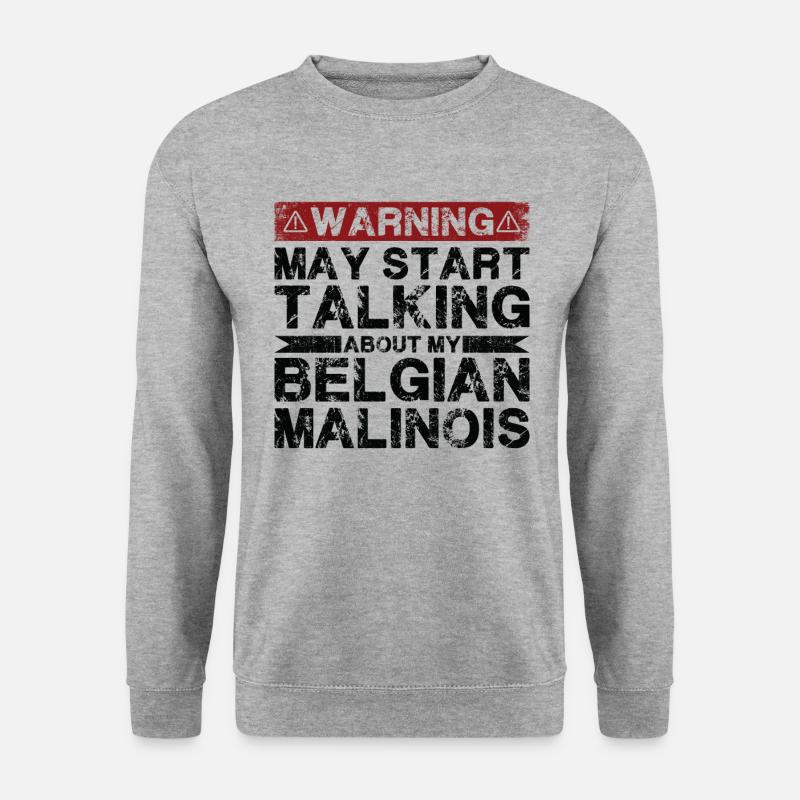 Talk about Belgian Malinois - Unisex Sweatshirt - salt & pepper