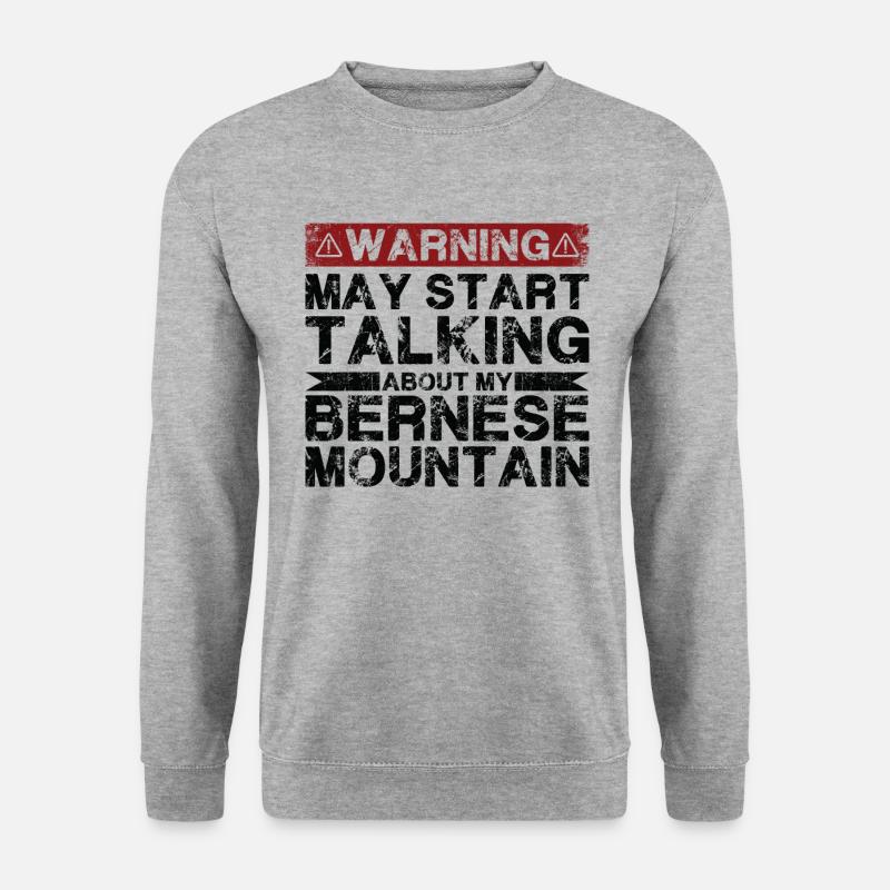 Apropos Berner Berg - Unisex Pullover - Weißgrau meliert