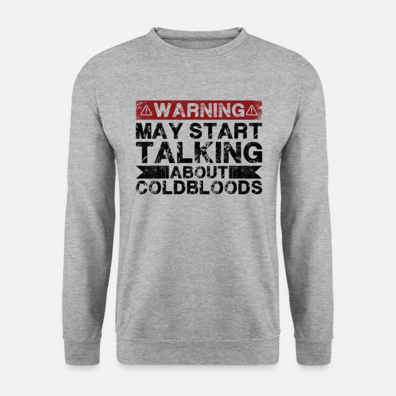 Apropos Kaltblut - Unisex Pullover - Weißgrau meliert