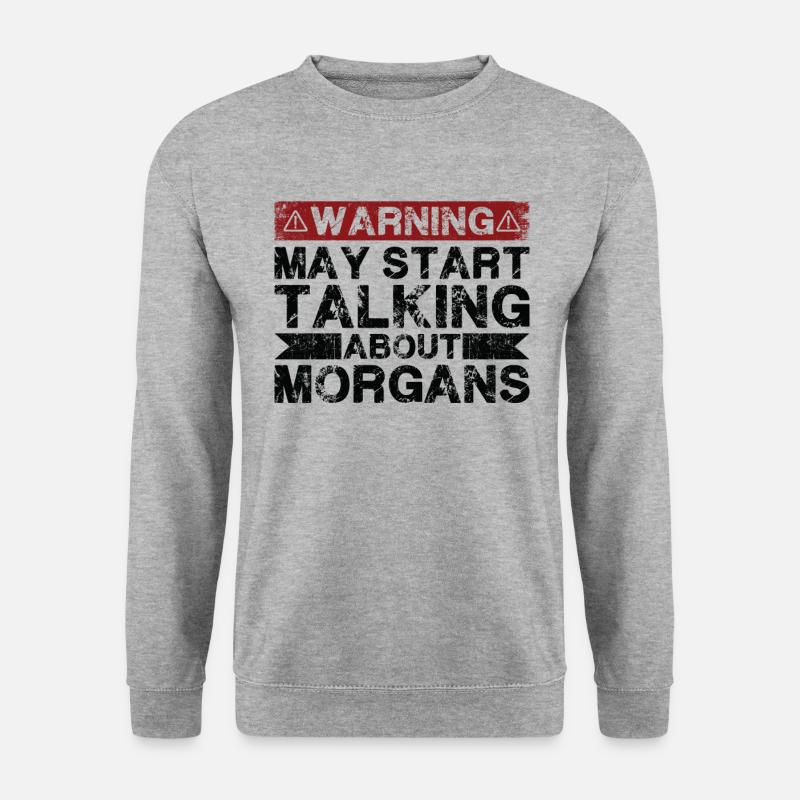 Über Morgan Sprechen - Unisex Pullover - Weißgrau meliert