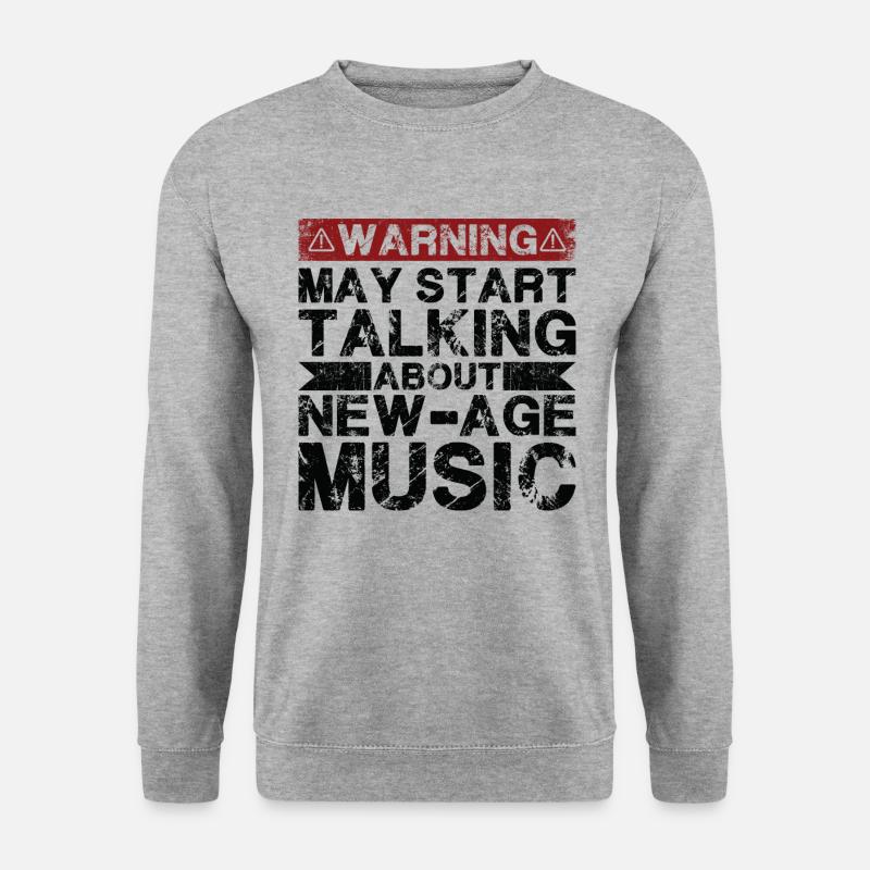 Apropos New-Age-Musik - Unisex Pullover - Weißgrau meliert