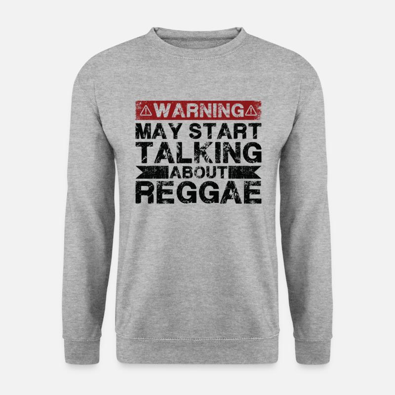 Apropos Reggae-Musik - Unisex Pullover - Weißgrau meliert