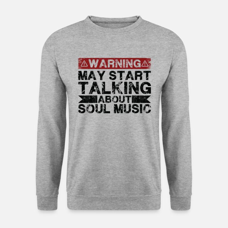 Apropos Soulmusik - Unisex Pullover - Weißgrau meliert