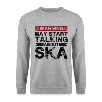 Speaking of ska music - Unisex Sweatshirt - salt & pepper - Front - Alina (178cm) & Michal (187cm)