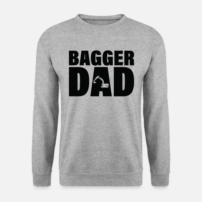 Job - Bagger Dad - Unisex Pullover - Weißgrau meliert