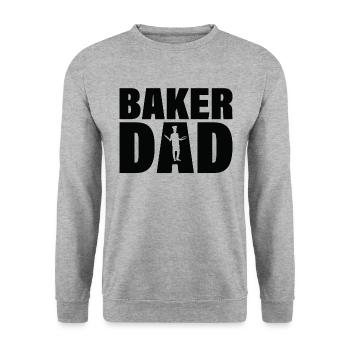 Job - Le père de Baker - Sweat-shirt Unisexe - gris chiné - Devant - Alina (178cm) & Michal (187cm)