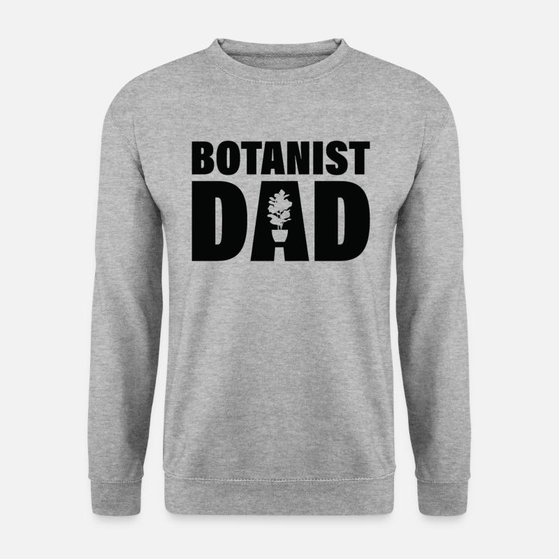 Job - Botaniker Vater - Unisex Pullover - Weißgrau meliert