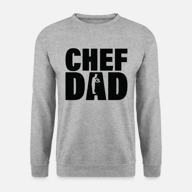 Job - Chefvater - Unisex Pullover - Weißgrau meliert