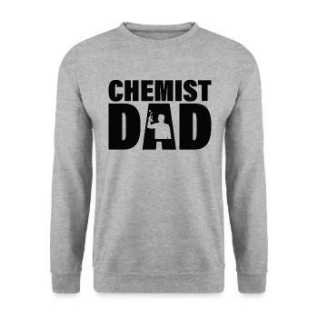 Job - Père chimiste - Sweat-shirt Unisexe - gris chiné - Devant - Alina (178cm) & Michal (187cm)