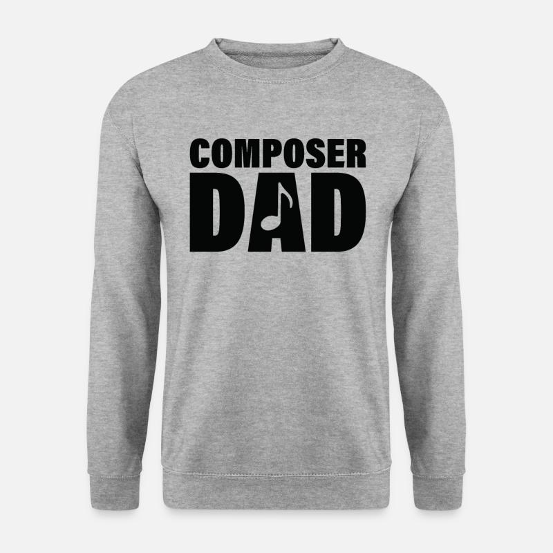 Job - Komponist Vater - Unisex Pullover - Weißgrau meliert