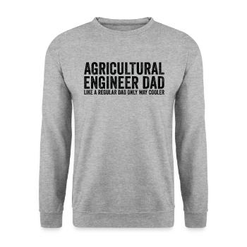 Papa - Ingénieur agronome - Sweat-shirt Unisexe - gris chiné - Devant - Alina (178cm) & Michal (187cm)