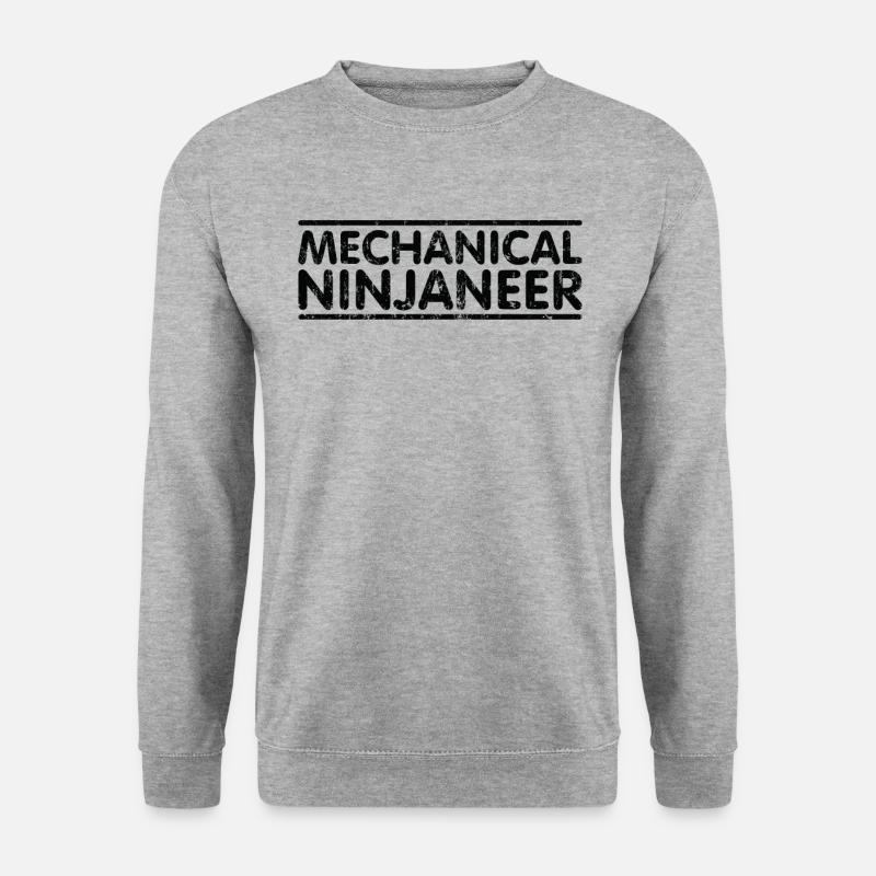 Ninjaneer - Mechanical Engineer - Unisex Sweatshirt - salt & pepper