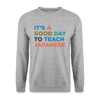 Professeur de japonais - Sweat-shirt Unisexe - gris chiné - Devant - Alina (178cm) & Michal (187cm)