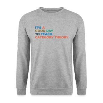 Catégorie Théorie Enseignants Enseignement - Sweat-shirt Unisexe - gris chiné - Devant - Alina (178cm) & Michal (187cm)