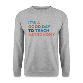 Enseigner les professeurs d’astronomie - Sweat-shirt Unisexe - gris chiné - Devant - Alina (178cm) & Michal (187cm)