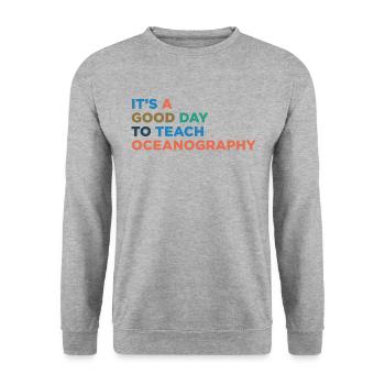 Enseignant en océanographie - Sweat-shirt Unisexe - gris chiné - Devant - Alina (178cm) & Michal (187cm)