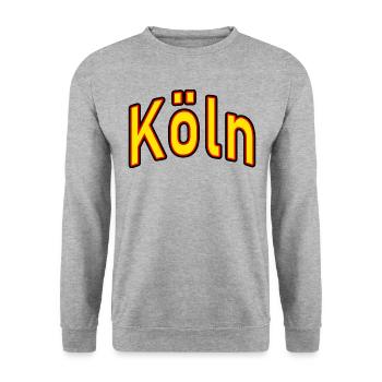Cologne - Sweat-shirt Unisexe - gris chiné - Devant - Alina (178cm) & Michal (187cm)