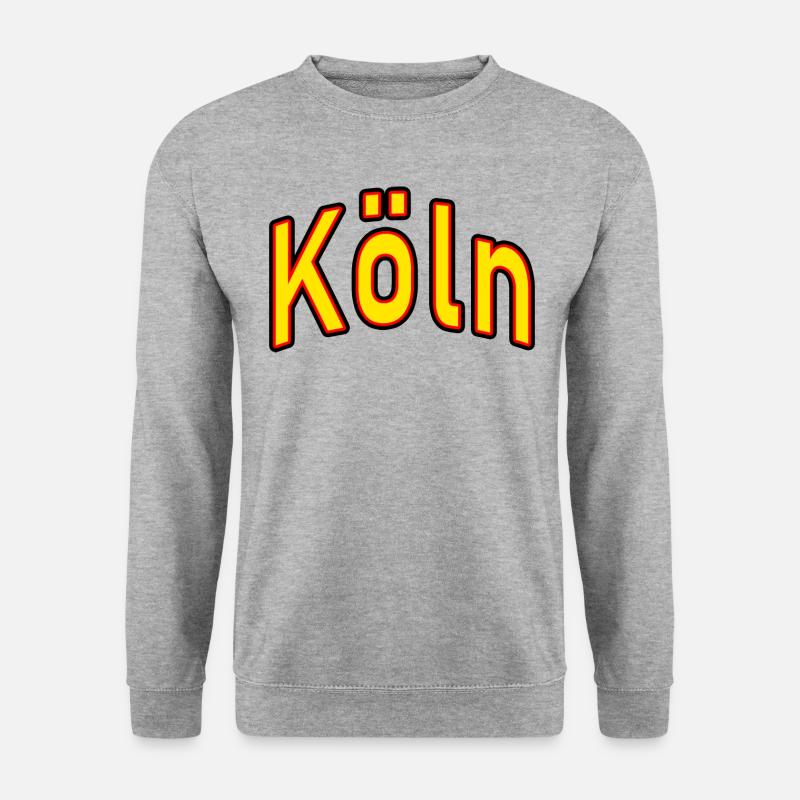 köln - Unisex Pullover - Weißgrau meliert