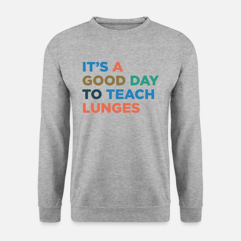 Teaching Lunges Coach - Unisex Sweatshirt - salt & pepper