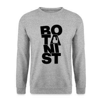 Botanik Beruf Arbeit - Botaniker - Unisex Pullover - Weißgrau meliert - Vorne - Alina (178cm) & Michal (187cm)