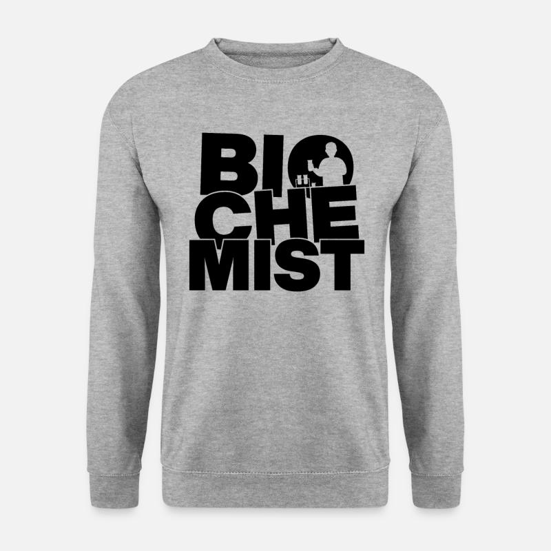 Beruf Job Arbeit - Biochemiker - Unisex Pullover - Weißgrau meliert