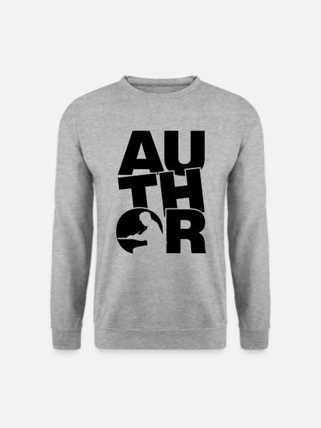 Beruf Job Arbeit - Autor - Unisex Pullover - Weißgrau meliert