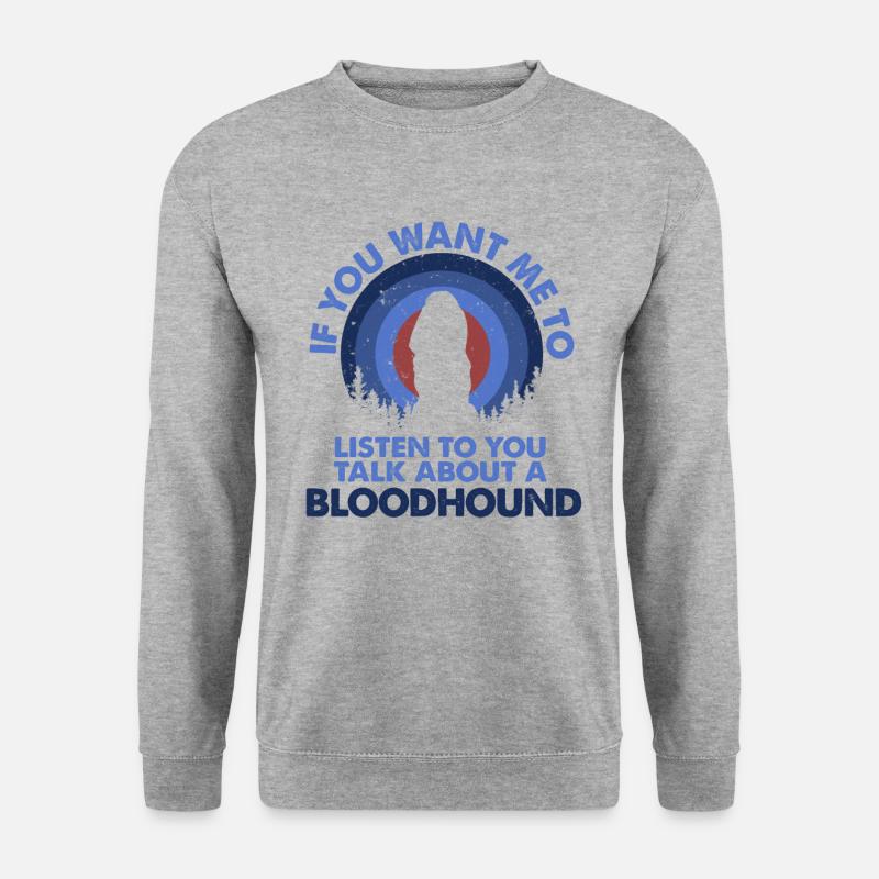 Talk about Hundebluthound - Unisex Sweatshirt - salt & pepper
