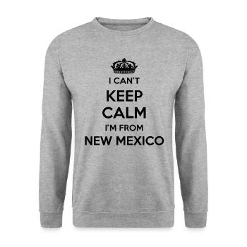 Ich Kann Nicht Ruhig Bleiben - New Mexico - Unisex Pullover - Weißgrau meliert - Vorne - Alina (178cm) & Michal (187cm)
