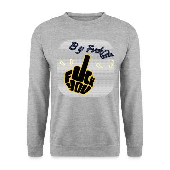 Fuck You (3) - Club WoW - Unisex Sweatshirt - salt & pepper - Front - Alina (178cm) & Michal (187cm)