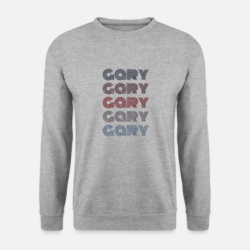 70s Retro Name Vintage Personalized Gary - Unisex Sweatshirt - salt & pepper