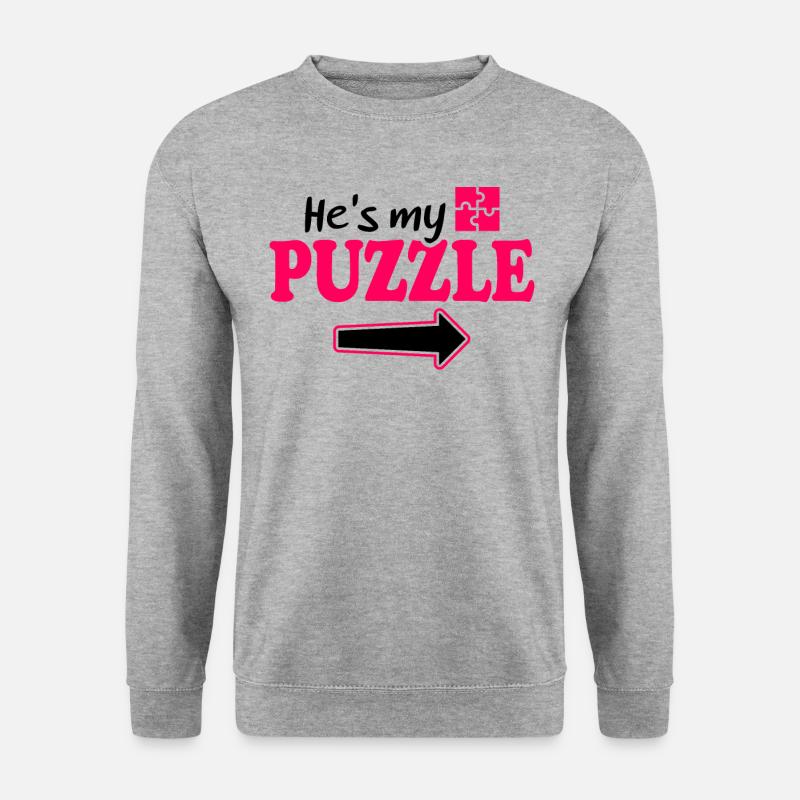 My Riddle My - Pair - Unisex Sweatshirt - salt & pepper