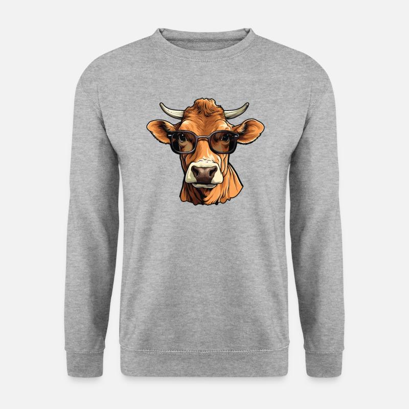 Papa Mama Sonnenbrille - Brown Schweizer - Unisex Pullover - Weißgrau meliert