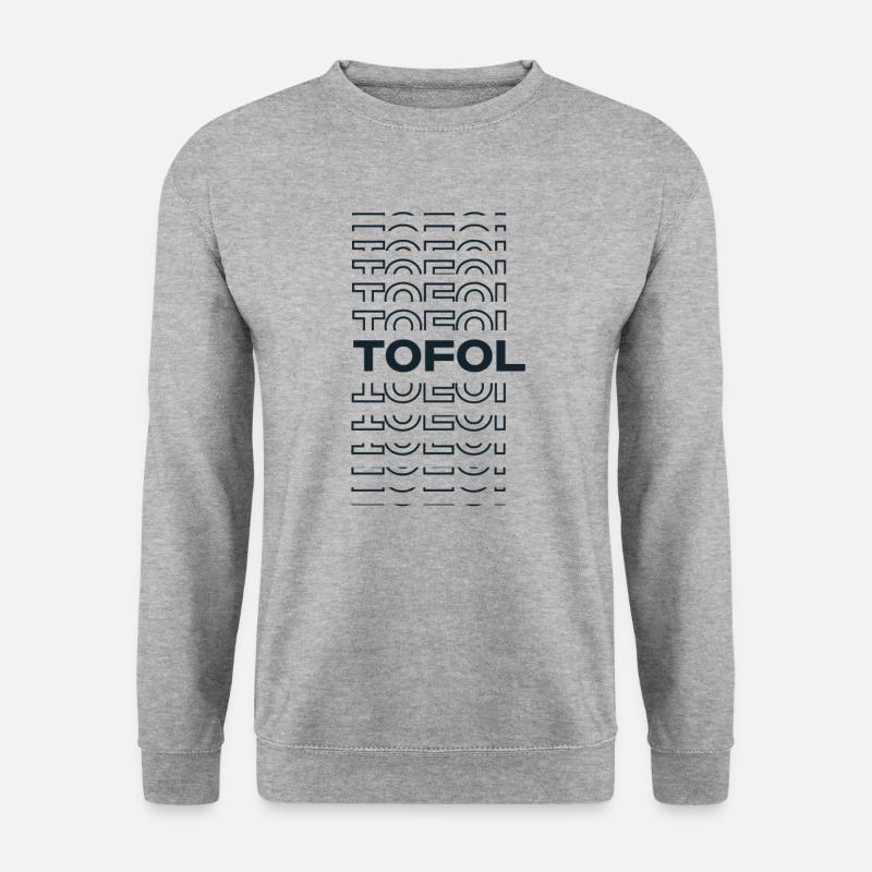 Modern Minimal Stadt - Micronesia Tofol - Unisex Pullover - Weißgrau meliert