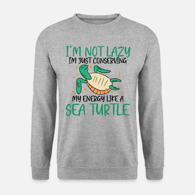 Energy Turtle Saving - Ocean - Unisex Sweatshirt - salt & pepper