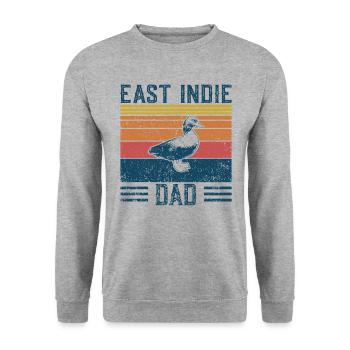 Entendad - Vintage East Indie - Unisex Sweatshirt - salt & pepper - Front - Alina (178cm) & Michal (187cm)