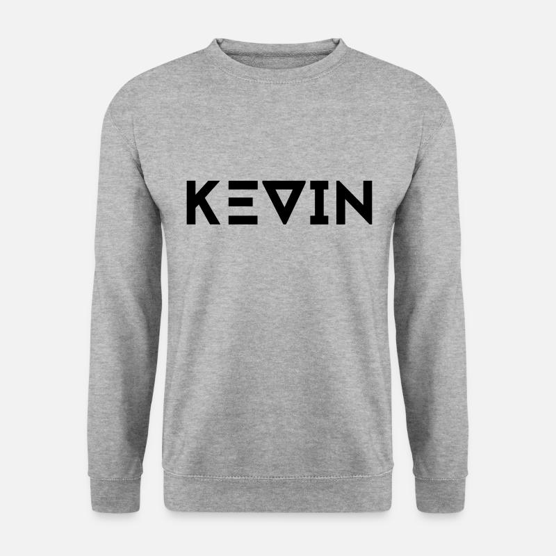 Vorname Kevin - Unisex Pullover - Weißgrau meliert