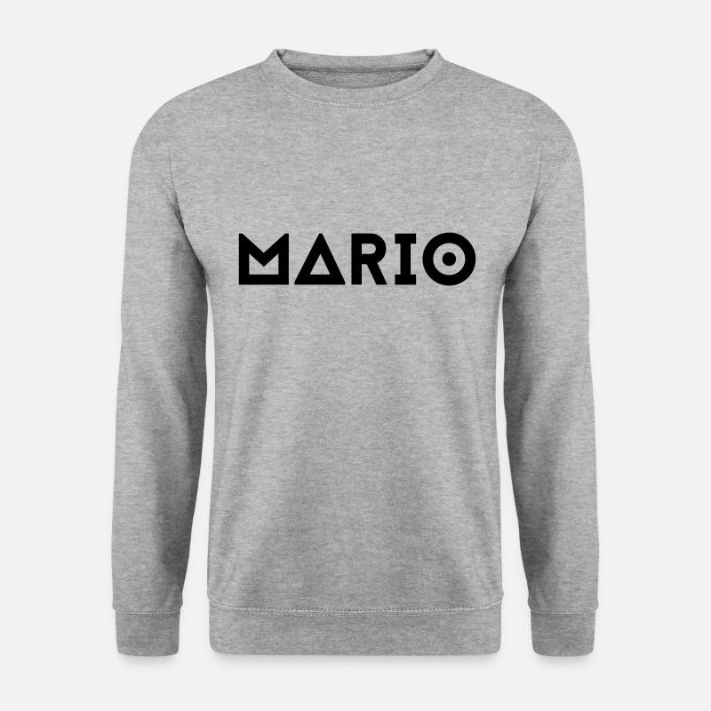 Vorname Mario - Unisex Pullover - Weißgrau meliert