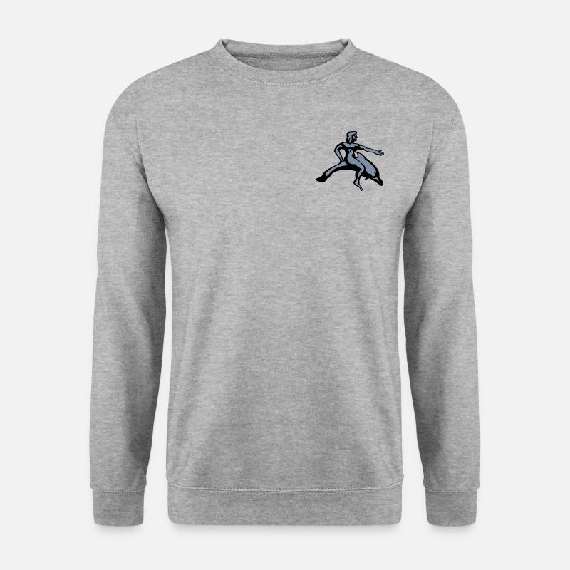 Taras - Unisex Pullover - Weißgrau meliert
