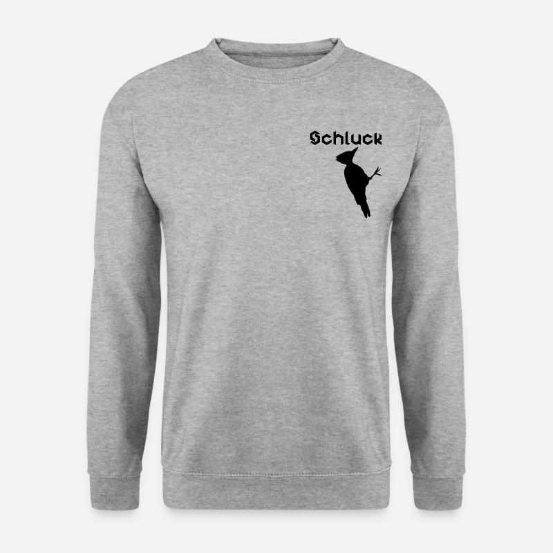 Schluckspecht - Unisex Pullover - Weißgrau meliert