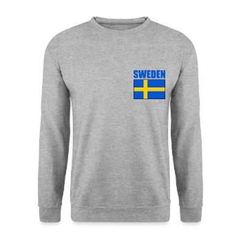Suède - Sweat-shirt Unisexe - gris chiné - Devant - Alina (178cm) & Michal (187cm)