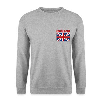 England - Unisex Sweatshirt - salt & pepper - Front - Alina (178cm) & Michal (187cm)