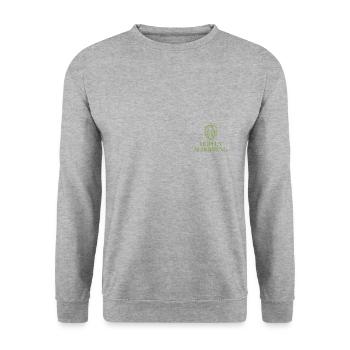 Hops Creation - Unisex Sweatshirt - salt & pepper - Front - Alina (178cm) & Michal (187cm)