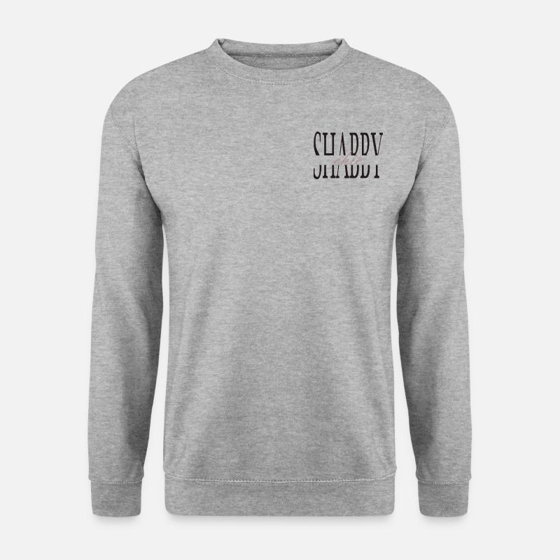 "Shabby Chic" - Unisex Pullover - Weißgrau meliert