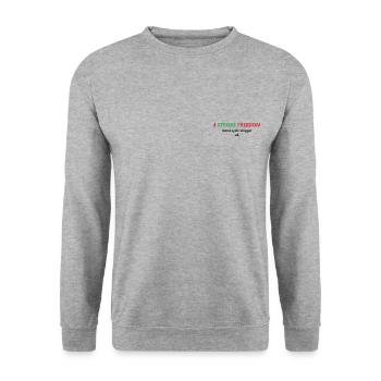 RED AND GREEN 4 STROKE FREEDOM - Unisex Sweatshirt - salt & pepper - Front - Alina (178cm) & Michal (187cm)