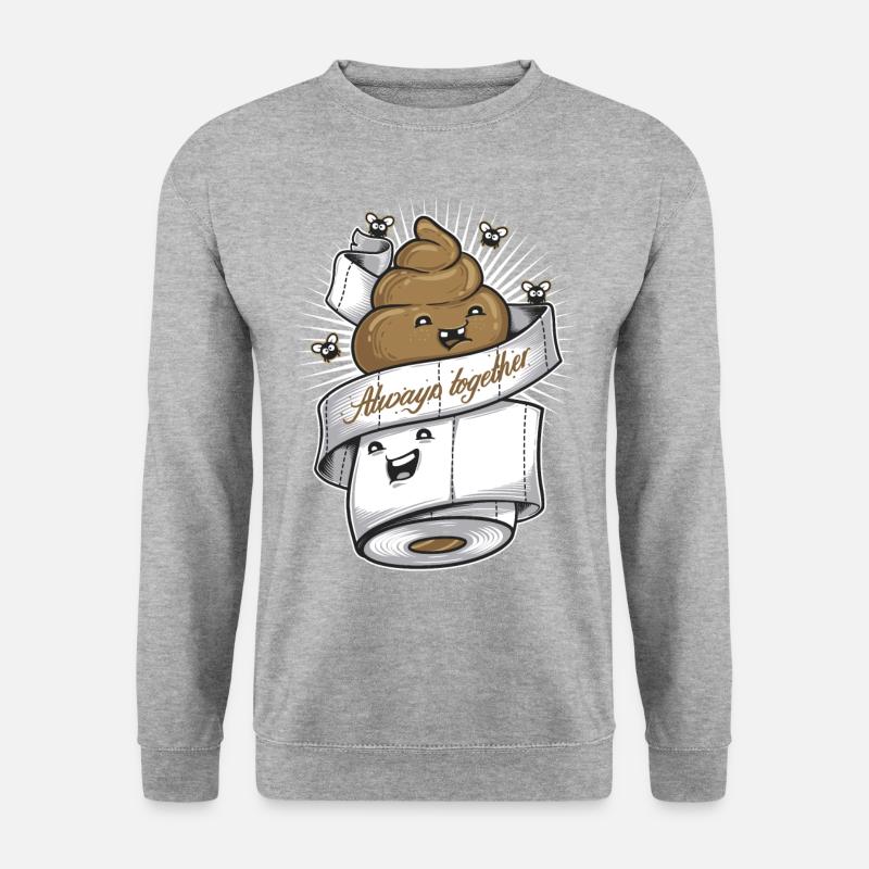 immer zusammen - Unisex Pullover - Weißgrau meliert