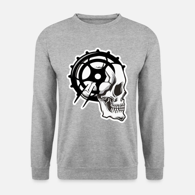 skull bear - Unisex Sweatshirt - salt & pepper