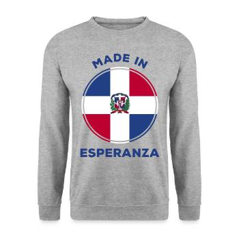 Esperanza - Sweat-shirt Unisexe - gris chiné - Devant - Alina (178cm) & Michal (187cm)